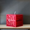 Love kuutio -kynttilä